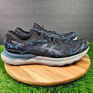 Asics Gel-Nimbus 24 Shoes Mens Size 12.5 Black Running Sneakers Marathon Jogging